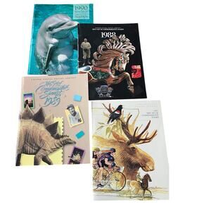 Commemorative Stamp Books 1987-1990 USPS *No stamps, just books* Colllectible